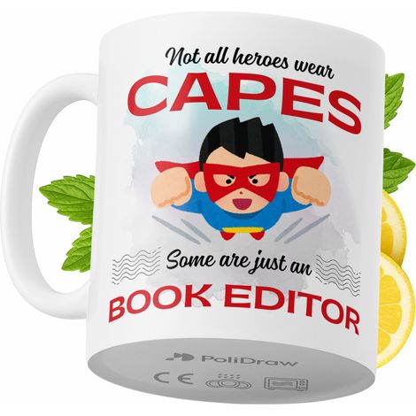 Lustige Kaffeetasse mit witzigem Textdesign für Buchlektoren – ideal für Geburtstage, Namenstage und Feiertage. Hochwertige Tasse für besondere Anlässe im Büro oder Homeoffice. Farbe: Weiß, 330 ml.