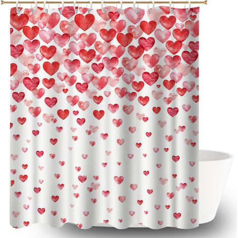 Rideau douche polyester 180x180 souple bâche polyester douche pour une déco d’hiver réconfortante (1/5)