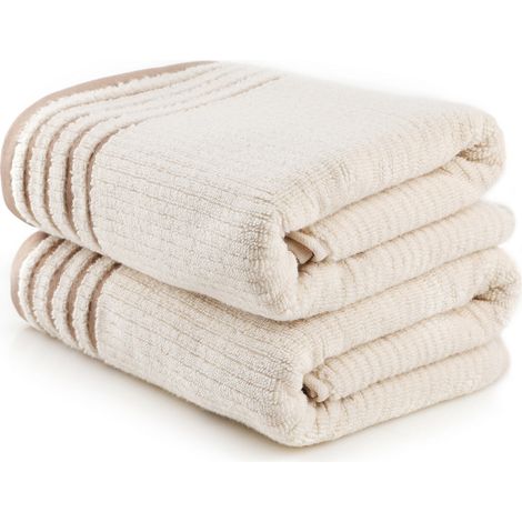 Toalla de baño, toalla de ducha, toalla de sauna. Set 100% MICROCOTTON Capuchino (1/3)