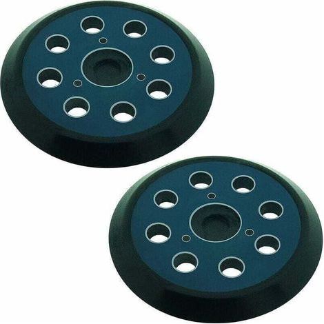 Tapis abrasif pour ponceuse orbitale 8 trous 125mm compatible avec Makita m9204 bo5030 bo5031 dbo180z bo8041 dbo180rmj bo5041 bo5010 bo50111 bo5012 - lot de 2 (1/4)