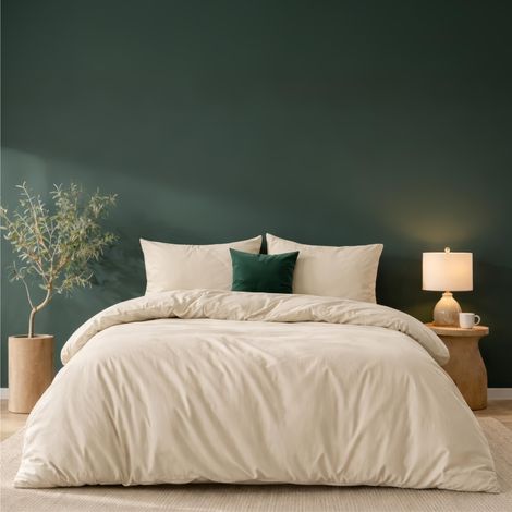 Housse de Couette 200x200 + 2 Taies Oreiller 50x70cm (1/5)
