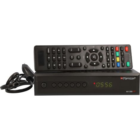 RED OPTICUM Récepteur DVB-S HDTV AX300 Plus, PVR prêt, noir (1/5)