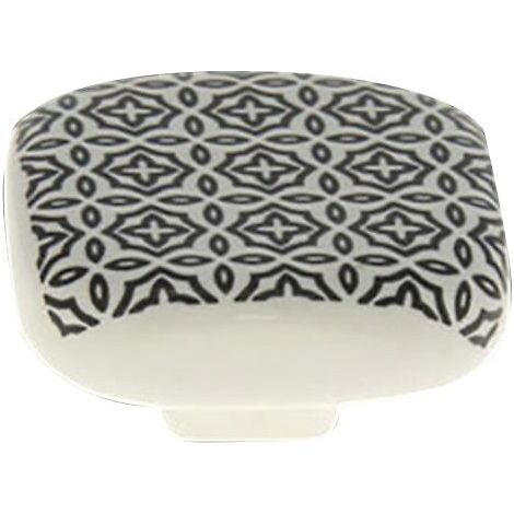 BOUTON CERAM.CARREAU CIMENT FLEUR CARRE 40 MM CARREAU CIMENT FLEUR NR