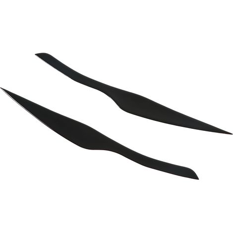 Paar Scheinwerferblenden in Klavierlack-Schwarz für BMW 3er E90 E91 (2005–2012), selbstklebende Zierleisten für Frontscheinwerfer, sportliche Optik (1/5)