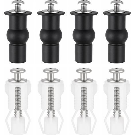 Fixation Abattant WC Vis, 8 Vis de Fixation pour Siège de Toilette (1/5)