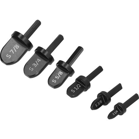 6 pièces Embouts de Rivetage Triangulaires pour Tuyaux et Métaux - Outil de Perçage Polyvalent (1/5)