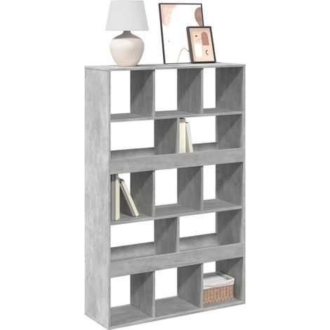 Bücherregal Betongrau 100x33x156,5 cm Holzwerkstoff (1/5)