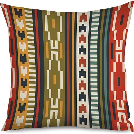 Housse de Coussin décoratif motifs papillons, léger ethnique (1/5)