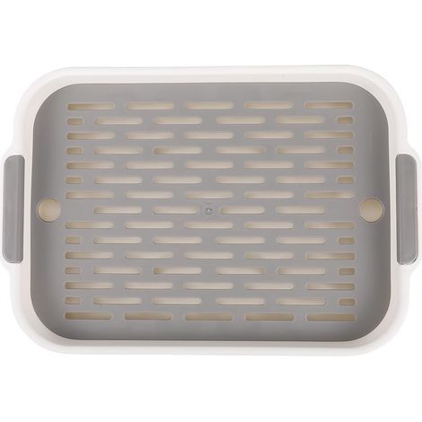 Dish Drainer Tray with Water Filter Double Layer Design in (1/5)