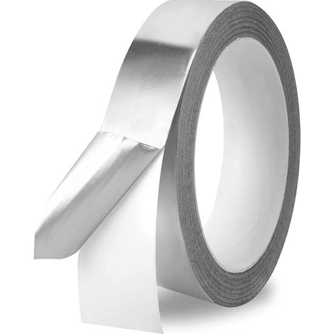 Aluminiumklebeband, wasserdicht und hitzebeständig, selbstklebend zum Abdichten, Reparieren und Isolieren (3 cm x 20 m) (1/5)