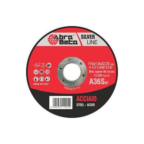 50 x ABRABETA DISCO P/FERRO D 115X1,0 MM