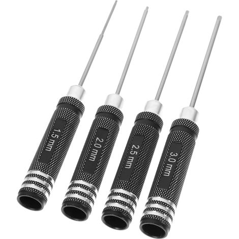Tournevis Hexagonal Modèle Rc En Acier Blanc Inoxydable Kit Précision (1/5)