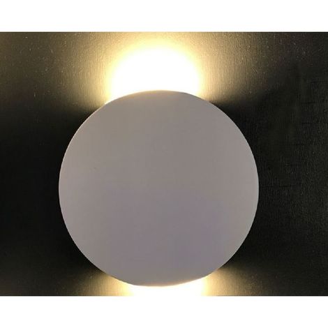 Trade Shop - Applique Slim Tonda Con Biemissione Luminosa 6w Luce 6500k 4000k 3000k Xc-9045 -