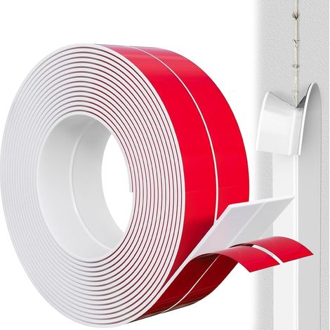 Protection Angle Mur Souple Autoadhésive 2cm x 3.3m, Protection Bord de Table Flexible, Etanche, Décorative, Bande de finition en PVC pour cuisine, salle de bain(Blanc) (1/5)