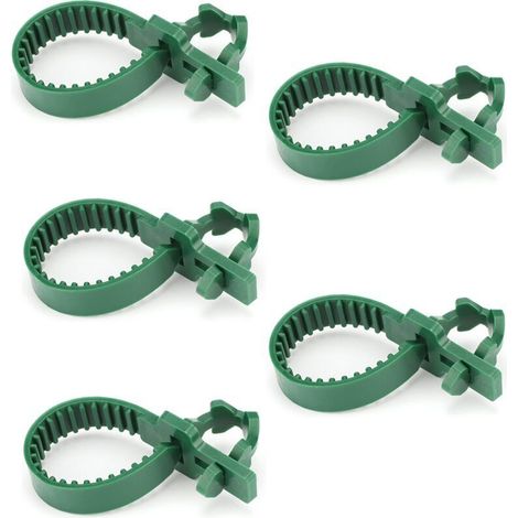 5 Pièces Attaches pour Tuteu Arbres 24CM, Attache Branches Arbre Vert, Liens pour Attacher Les Arbres, Tuteur et Attache pour Arbre, pour Le Soutien des Arbres, Plantes (1/4)