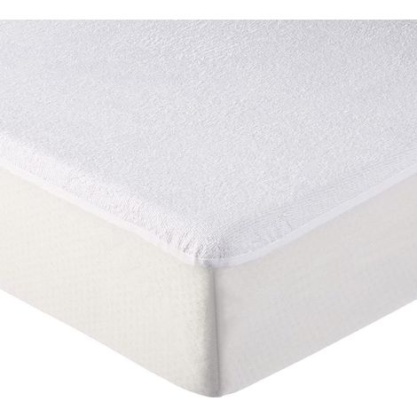 Lot de 2 alèses, protèges matelas imperméables et respirants - Coton et TPU - 140 x 200 cm - Blanc - Vivezen (1/5)