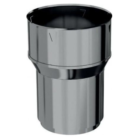 Raccord inox avec bagues à griffes poêle-tubage flexible - Ten