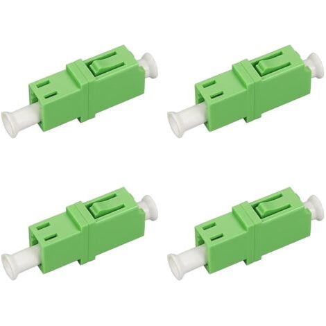 4 Pièces Connecteur Rapide Fibre Optique, PC Monomode Adaptateur Coupleur, Vert Coupleur pour Fibres Optiques, Noyau Céramique, pour Système Communication Fibre Optique, Réseau D'accès (1/5)