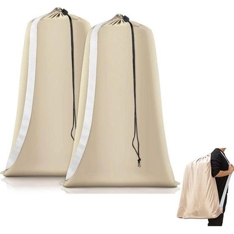 Juego de dos bolsas para la ropa sucia,Bolsa para la ropa sucia extra gruesa,Bolsa de viaje para la ropa sucia,Bolsa grande para la ropa sucia (1/4)