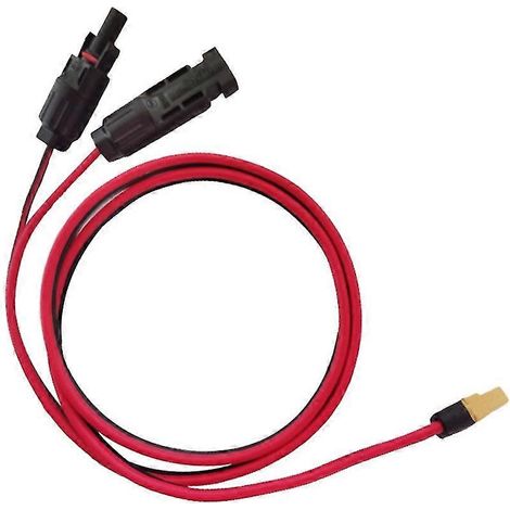 Câble d'extension de Charge solaire vers Xt60, câble adaptateur 12awg vers Xt60, 0.6m/1.5m (1/5)