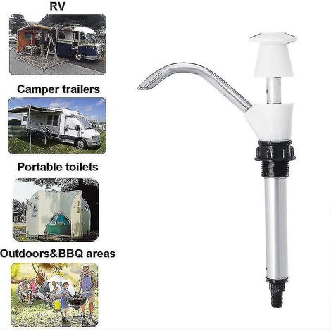 CREA Drinking Water Pump Manual Water Pump, Hand Press Water, Caravan Sink Water Hand Pump Double Action Camping Trailer, Spare Pumping Tool For Camping(wh (1/5)