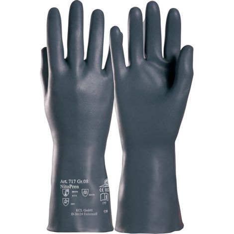 Chemiehandschuh Nitopren 717 Gr.10 dunkelgrau EN 388,EN 374 PSA III HONEYWELL (1/5)