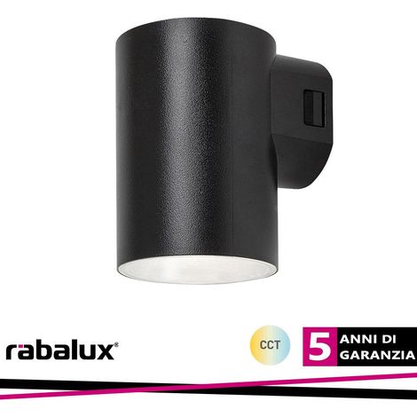URFA WALL 9W LED ROUND BLACK CCT 3000-4000-6500K 900LM - Luce FREDDA (1/3)