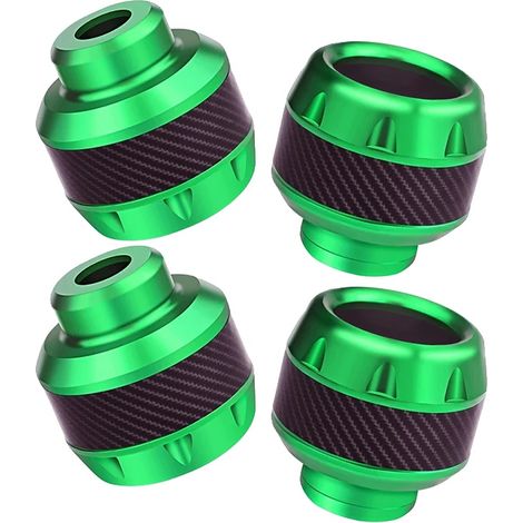 Protector de rueda de motocicleta, construcción de aleación, ajuste universal, 4 piezas, verde A (1/2)