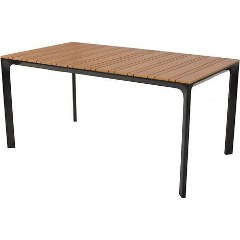 Tisch, rechteckig 156 x 90 cm Stahl mit Kunststoff
