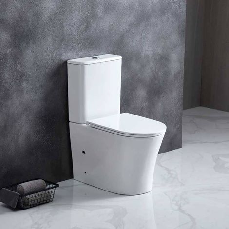Modernes Stand-WC Keramik PARIS niedriger Spülkasten