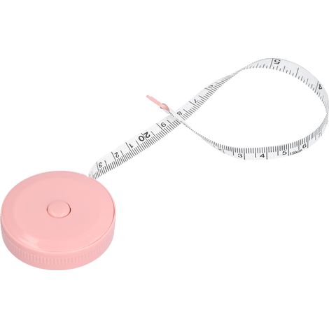 Mètre ruban souple de 1,5 m pour couture, mini mètre ruban pour la mesure du corps des filles à des fins médicales, rose (1/5)