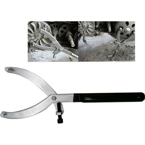 CHIAVE BLOCCA VOLANO CAMPANA FRIZIONE PER MOTO STRUMENTO BLOCCAGGIO CINGHIA 059 (1/5)