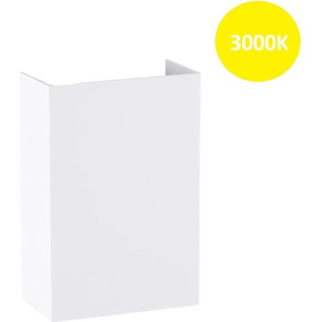 Applique rettangolare 10W bianco per esterno balcone giardino luce regolabile impermeabile IP65 Calda