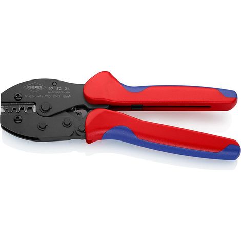 KNIPEX 97 52 34 SB PreciForce® Pinza per capicorda con manici multicomponente brunita 220 mm