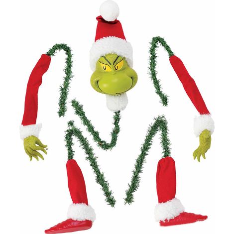 Déco sapin tête bras jambe créative en latex coloré, ornement festif pour fête rassemblement, 1 pièce (1/4)
