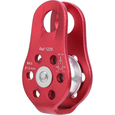 Poulie de levage fixe en aluminium 20KN pour travaux aériens et escalade (1/5)