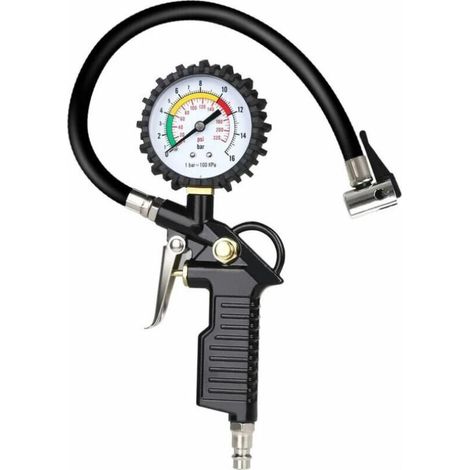 SABIR Manometre Pression Pneu, Numérique Manomètre Pneu, Pistolet de Gonflage Manomètre -1pc (1/5)