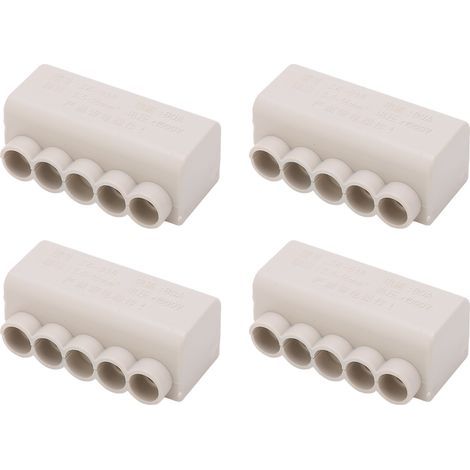 Connecteur de fil séparateur ZK 516, 1 à 5, 1000V, 80a, conducteur en laiton, bornier en ligne haute puissance pour plafonnier, 4 pièces (1/5)