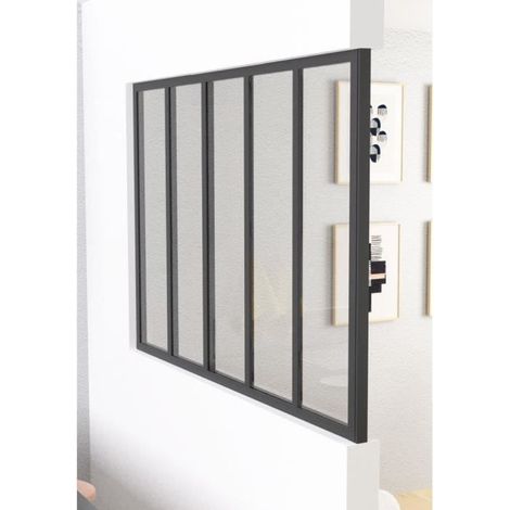 Optimum Aluminium-Säule für Gewächshäuser schwarz matt 108 cm (1/2)