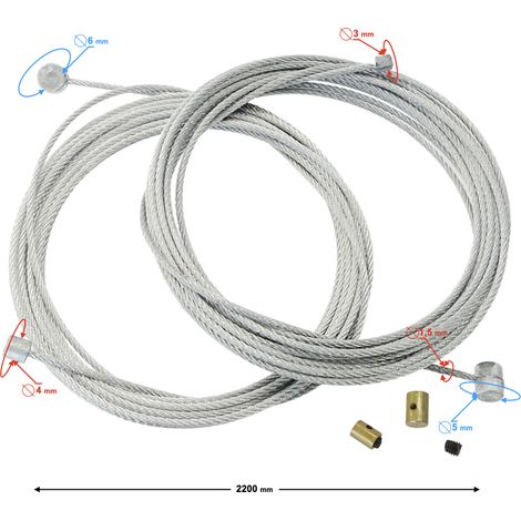 Kit de reparación de cable de acelerador Moretti (1/2)