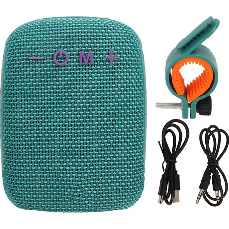 Altoparlante Bluetooth per bicicletta, supporto impermeabile, slot per scheda di memoria, radio wireless portatile con supporto per bicicletta, azzurro cielo. (1/5)