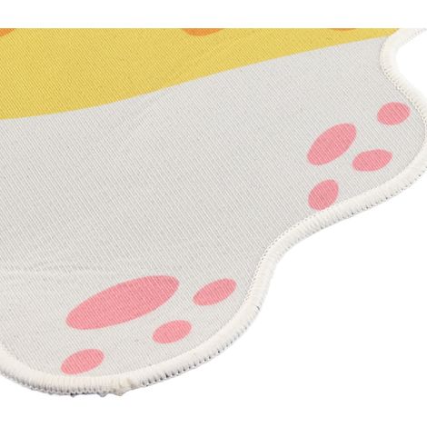 Tapis de chevet pour chaton, paillasson de salle de bain, tapis de douche, tapis antidérapant, tapis sur mesure pour la maison, chat orange, 50 x 80 cm (1/5)