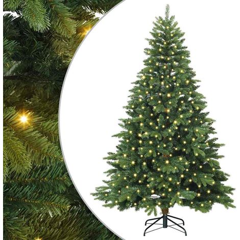 Artificial Christmas Tree with 300 LEDs Green 180 cm PE and PVC vidaXL (1/5)