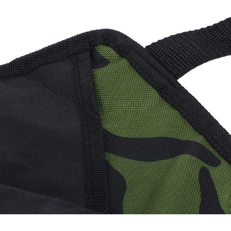 Tablier multipoches en tissu Oxford 600D camouflage, imperméable, vert militaire, idéal pour les pique-niques et les barbecues. (1/5)