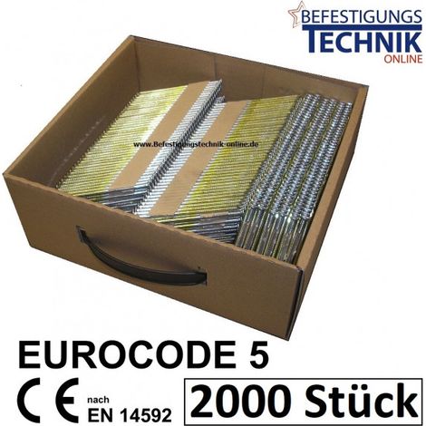 34° Streifennägel 2,8x80mm ring blank Paslode Senco Tjep Prebena Hikoki 2,0M-EN12517