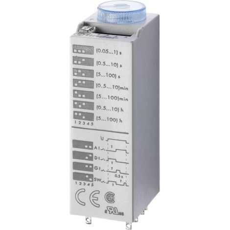 Finder Relé temporizador multifunción 24 V AC/DC compacto