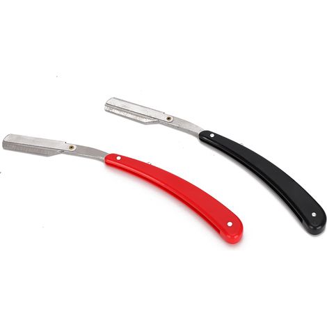 Rasoir manuel professionnel pliable, outil de rasage de barbe et soin du visage, format poche, coupe précise, pour homme et femme, usage domestique et voyage. (1/5)