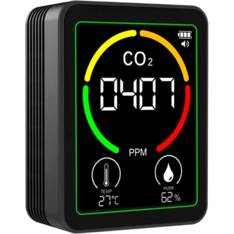 Testeur de CO2 3 en 1 : Testeur de température, d’humidité et de CO2 pour climatiseurs