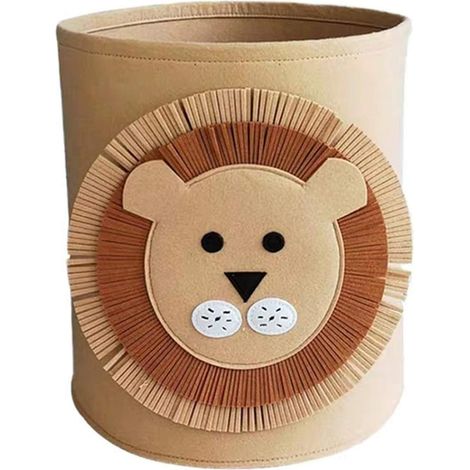 Boîte de rangement pliable pour jouets en feutre décoratif pour bébé
