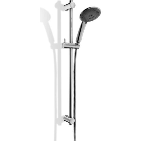 Barra de ducha con flexo de metal cromado - Paffoni Prestige